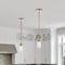Nuvo Intersection 1-Light Mini Pendant - Burnished Brass with Clear Glass 60/7529 - alternate 4